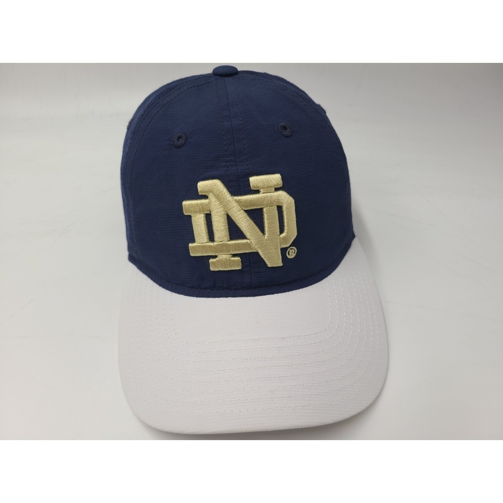 Notre Dame Fighting Irish Adidas Strapback Adjustable Hat Cap NCAA‎ Blue White